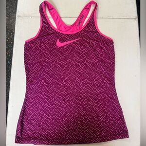 Nike Pink Dotted Athletic Tank